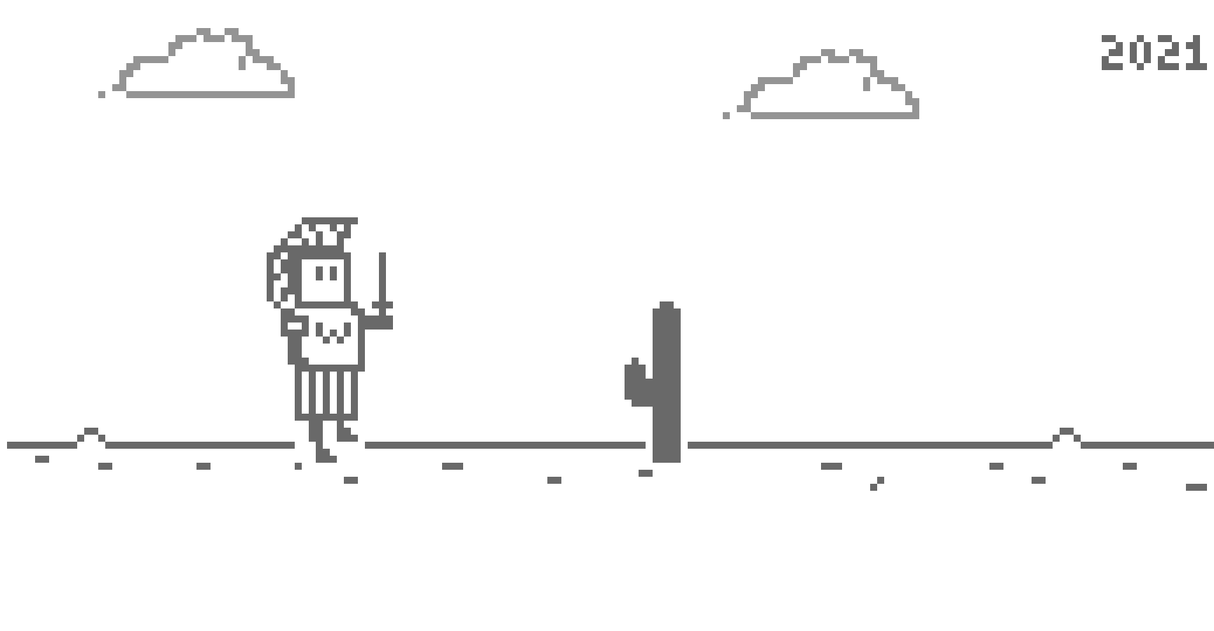 Dino game - warrior COMPee