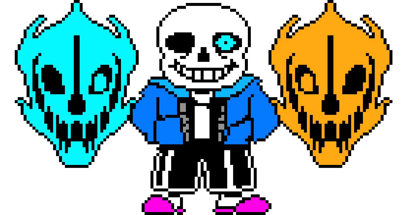 Sans With Gaster Blasters Sprite 