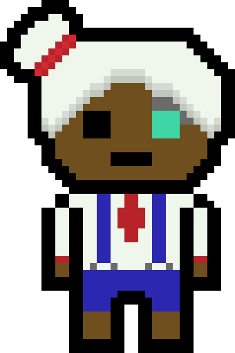 [86a47a] danganronpa pixel sprite base big - Tsui Xinyi