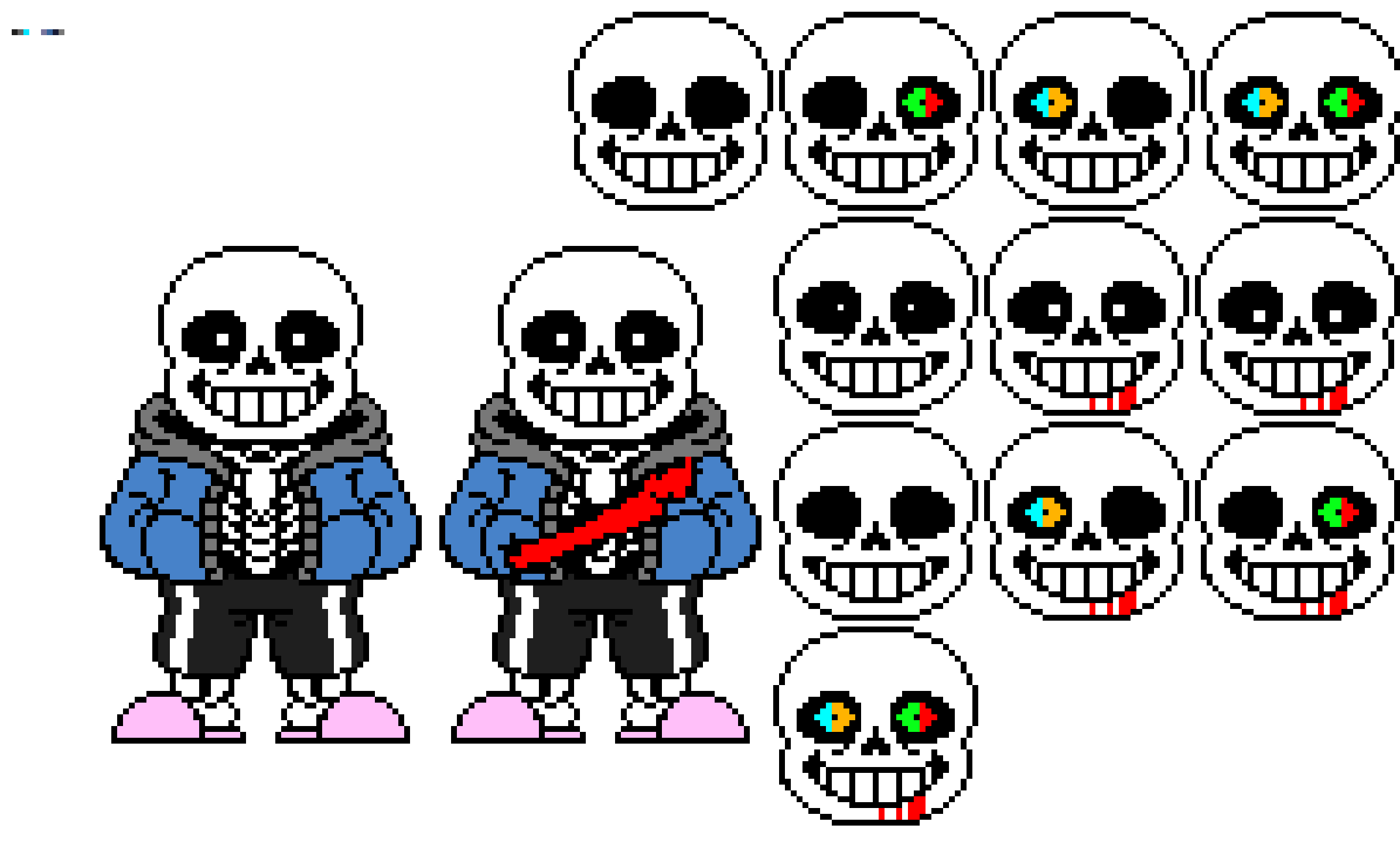 Undertale Sans Sprite Sheet