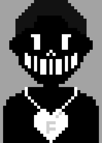 (For everyone too lazy to click on my sprite "| Name: Fear | Age: Infinite | Species: The Fears you feel | LV: At least 10,000 | HP: 7,000| ATK: 5,000 | DEF: 10,000 | That feeling you feel is FEAR!| Similarly to Chris, He is Asexual| The embodiment of Everyone's fear, not just Chris's. He does technically know Chris better than Chris knows Chris.| \\Lovely sprite made by the equally lovely Derp! And Edited by the Not-So-Lovely T.\\")