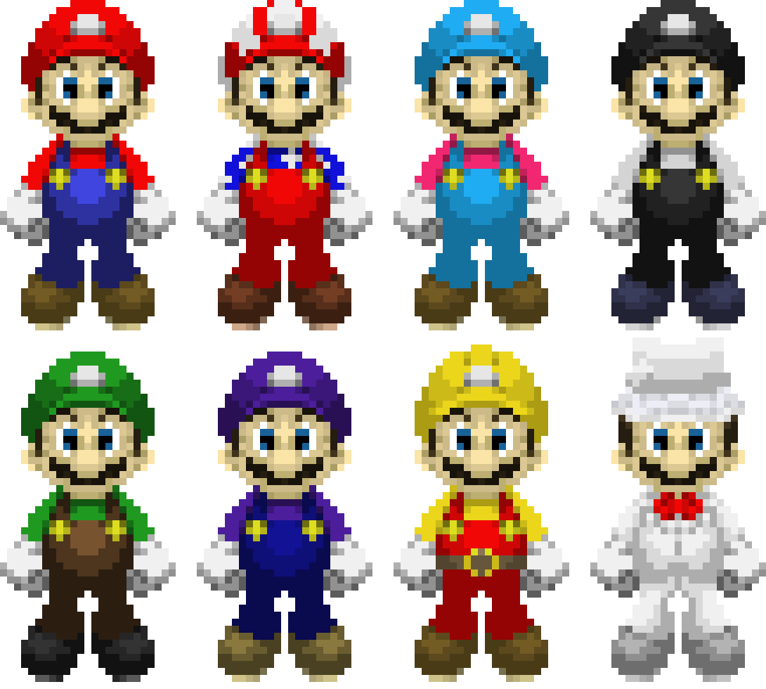 Super Smash Bros Ultimate - Mario Costumes - APL