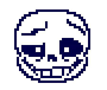 [e21241] Outer!Sans Head Sprite