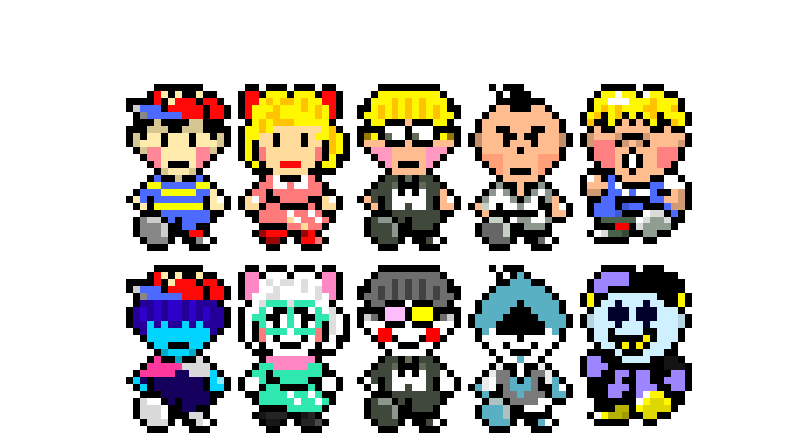[bc4bcf] EB main characters into Deltarune Characters