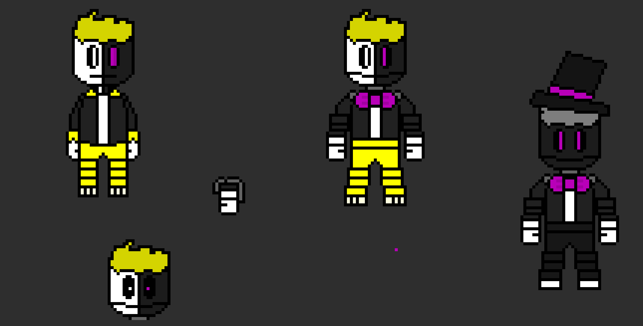 [812b32] Sprite sheet for robot, give credit if ya use this)) - Molten the Robot!