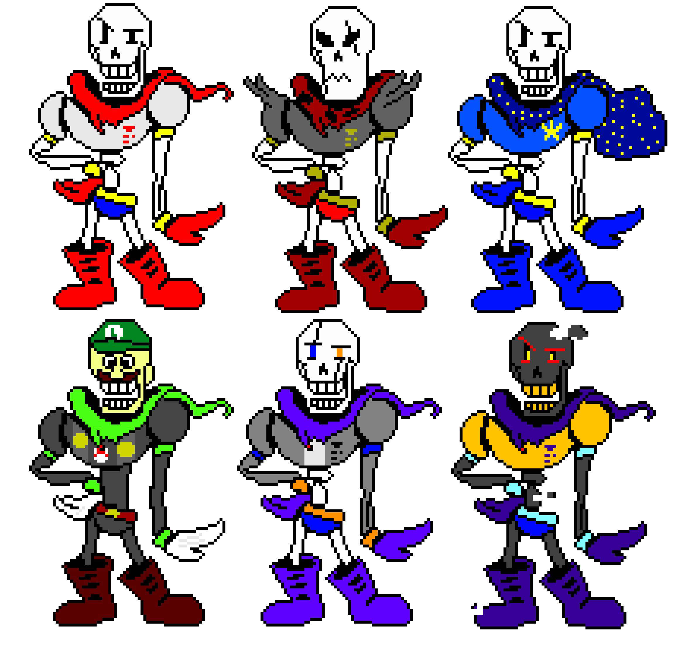 Papyrus Battle Sprites