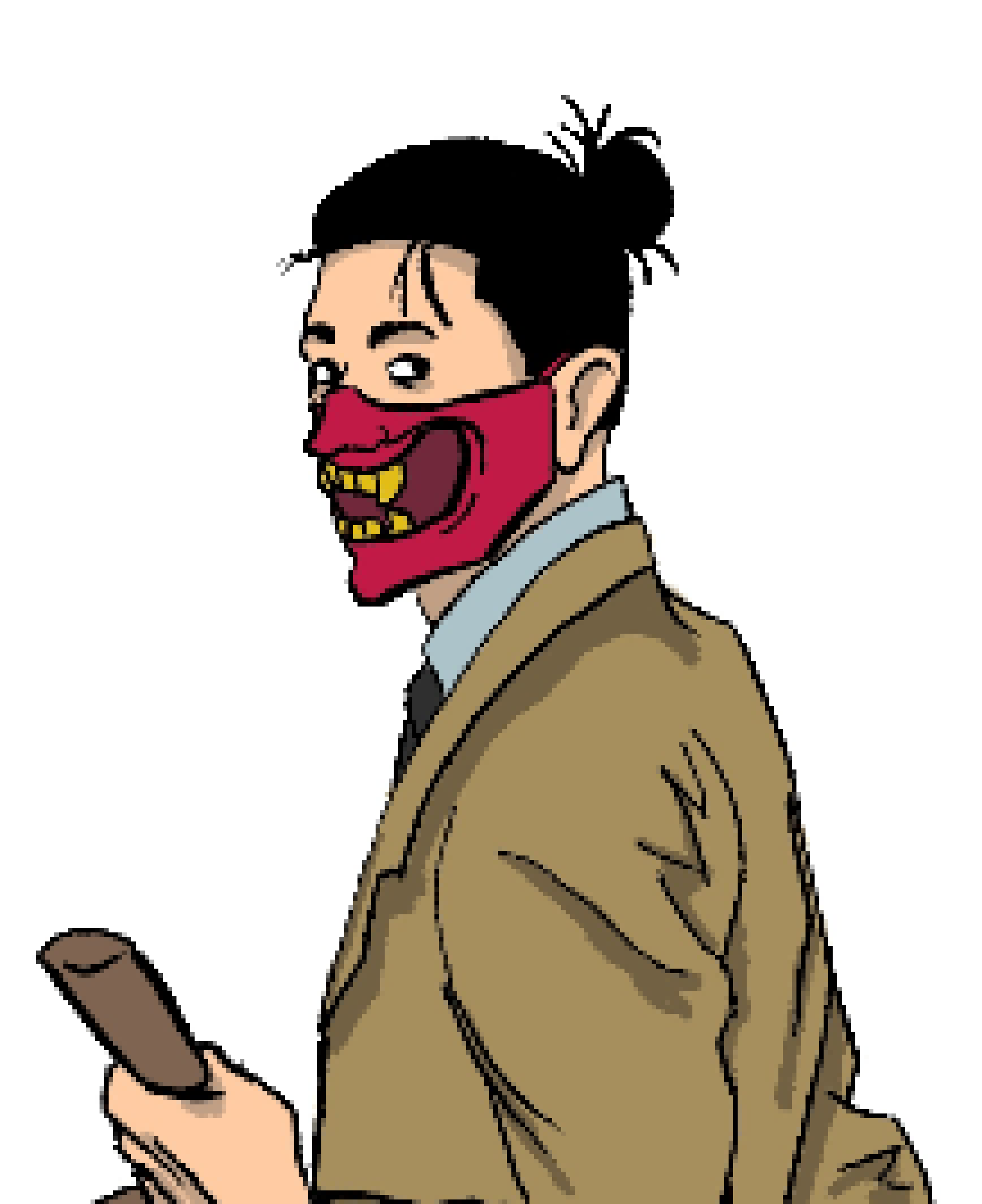 [e1256f] *he kisses his teeth.* "Interesting. You lot seem to be quite powerful. I'm assuming you're here for the bounty, and seeing as how theres a large group of diverse personel, I'm assuming you all are willing to share."