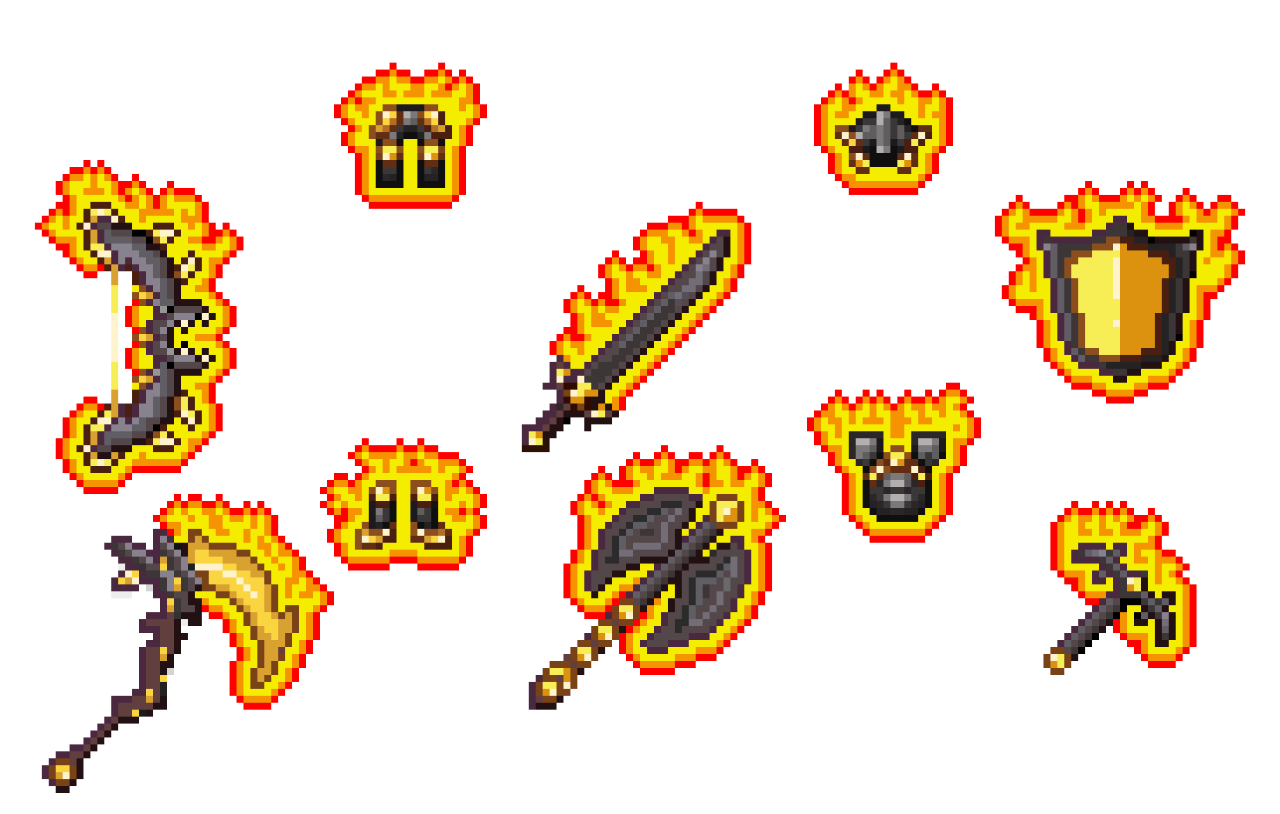 [76b8b5] Full Netherite Hellforge Set