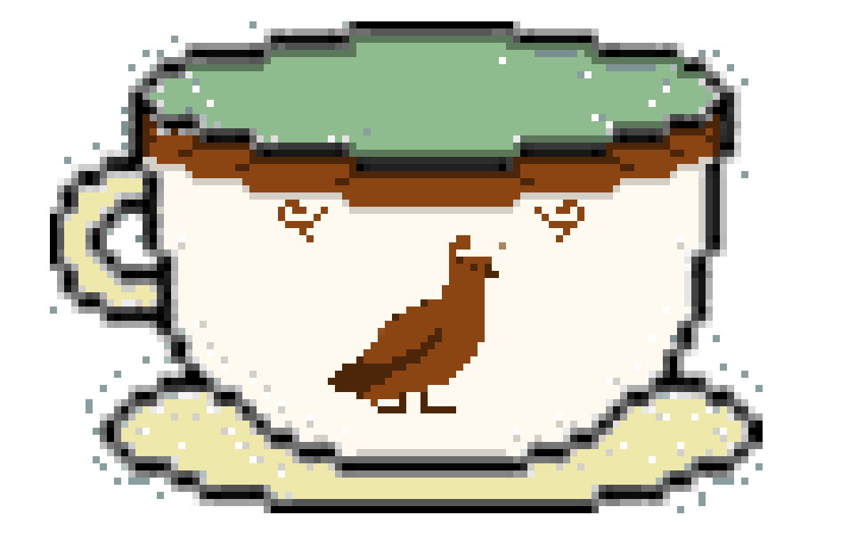 [4df208] quail tea cup