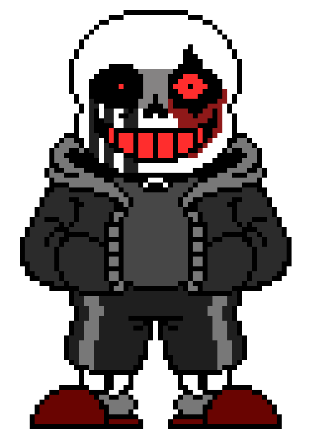 [888202] also i added killer to the amalgam cause he was just kinda "unused" in your story. you never reall mentioned him at all. so i kept him with the still melting dust sans as some sort of "Dustkiller"