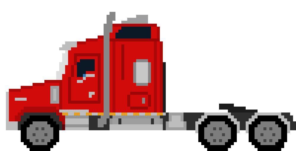 [9664c4] Kenworth Semi Red