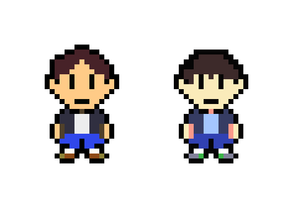 custom earthbound sprites boys