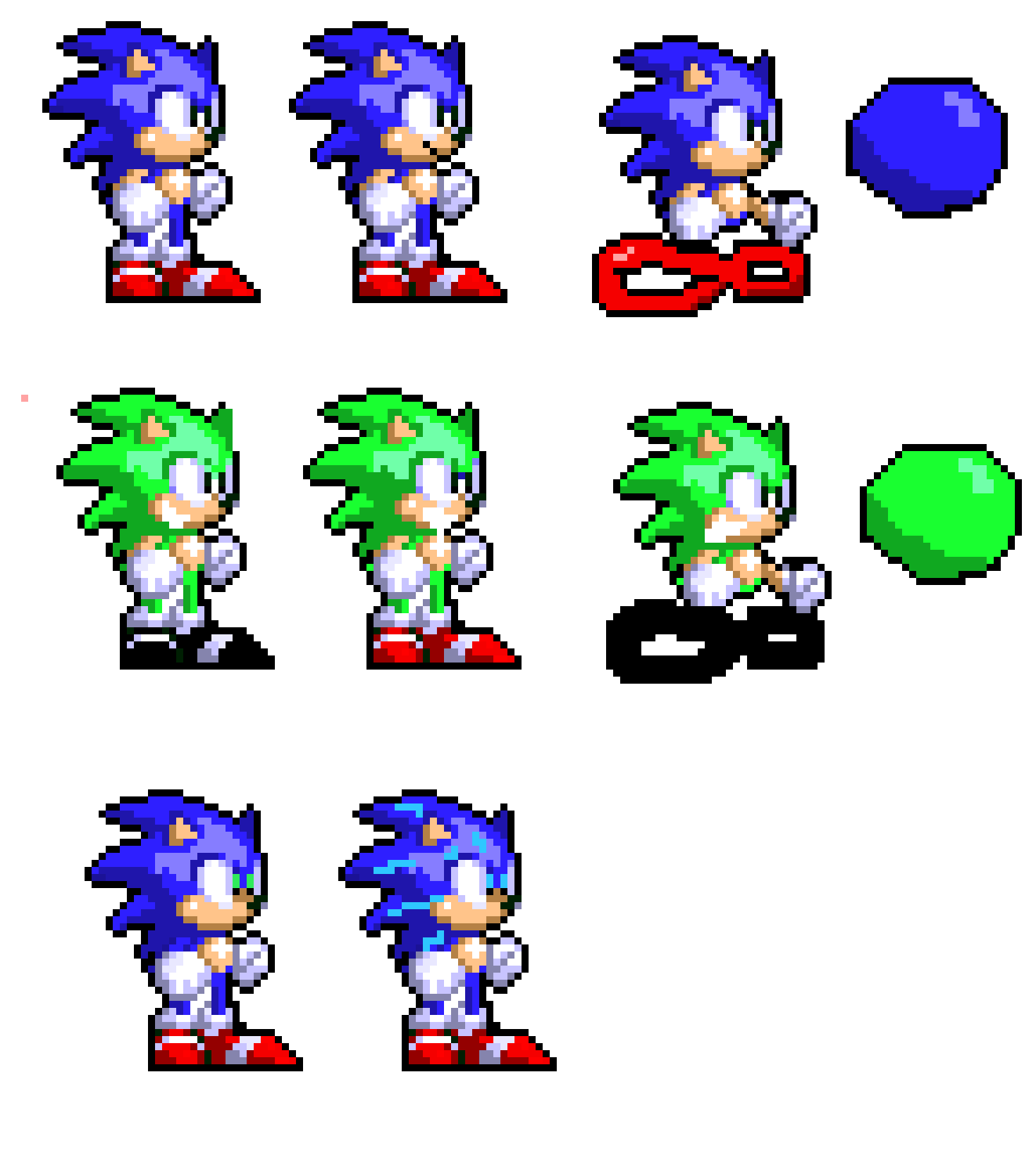 [522280] Sonic 3 & Knuckles sprite pixel 1994