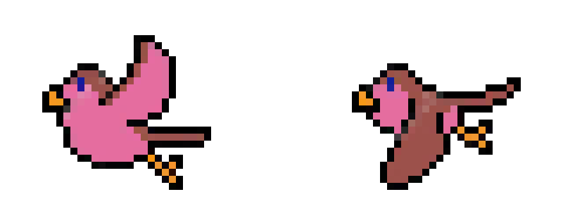 [44b151] pink bird