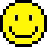 [293fff] Pixel Smiley Face