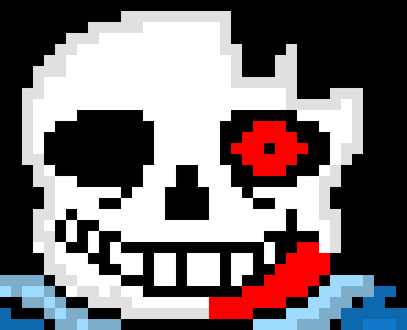 hmmm,yeah make a angry senpai pixelated 1000 year old trapped in-game senpai.-Horror!Sans