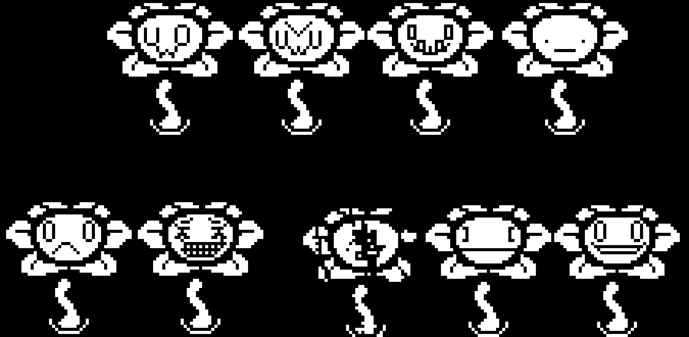 Foxtale Flowey sprites