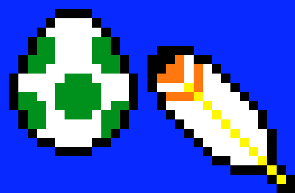 [9664c4] Boo Ghost and Coin PixelArt