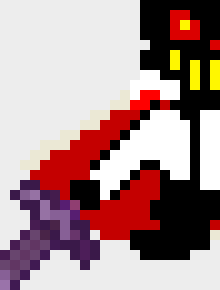 *starts slashing at him*drop the flesh bag!drop it!