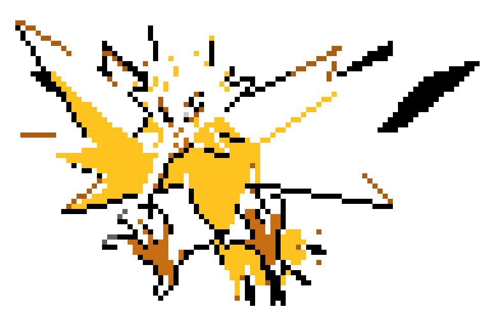 [9664c4] Zapdos Pixel Art