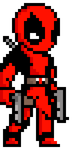 [9664c4] deadpool pixel art 