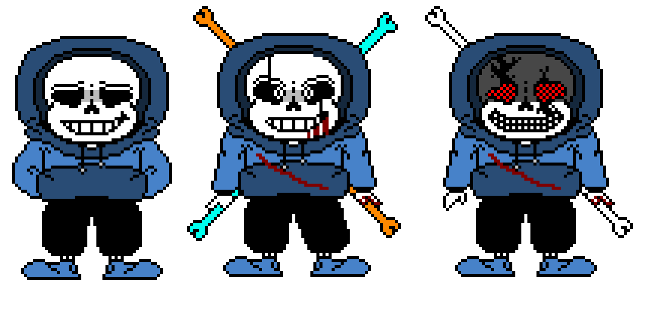IJ!UnderTale:Final Judgment Sans Sprite *Hard-Mode phases 1 to 3*