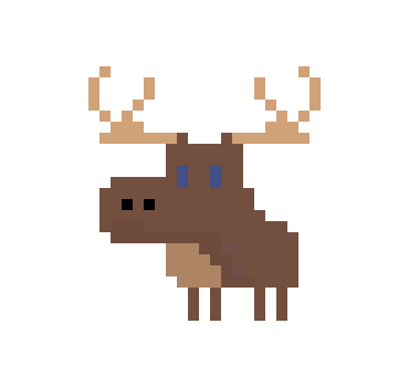 pixel moose