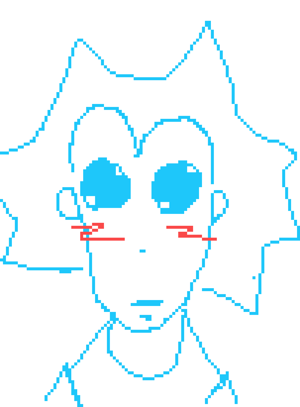 [32522a] seemingly got create a 50x50 pixel Goku rendered as if he was made of metal in blender