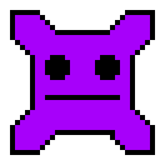 Geometry Dash Cube 27 Full Primary Color