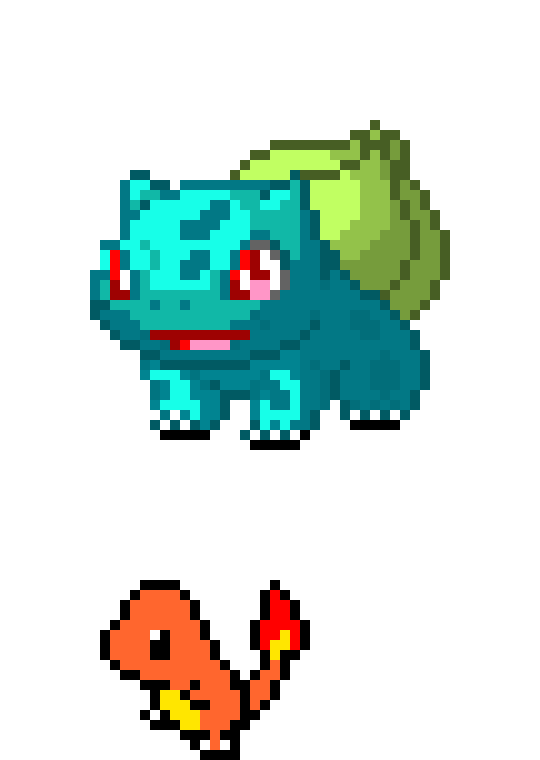 [9664c4] Bulbasaur and Charmander