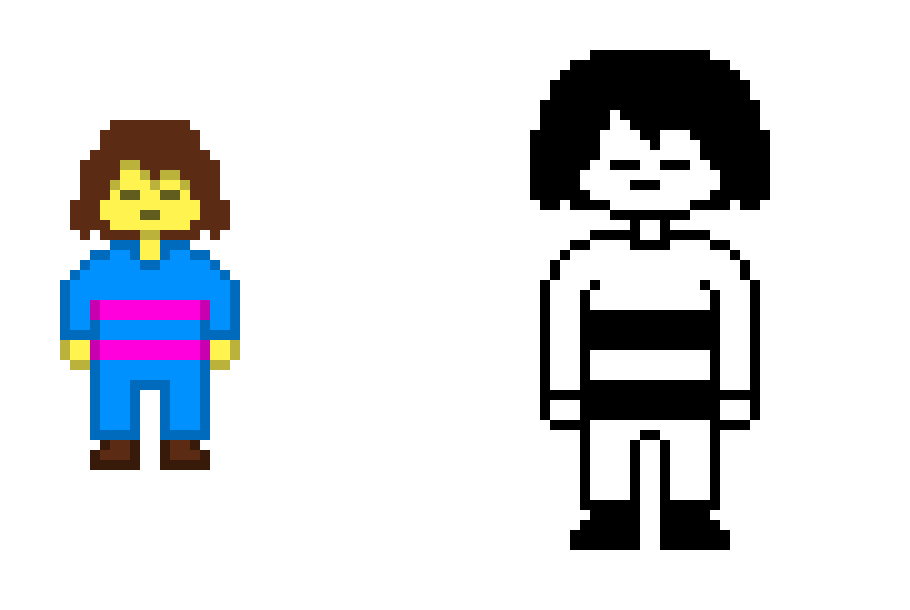 [9664c4] Custom Frisk Overworld Sprite And Battle Sprite