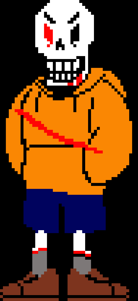 [65530b] Underswap Papyrus Sprite.