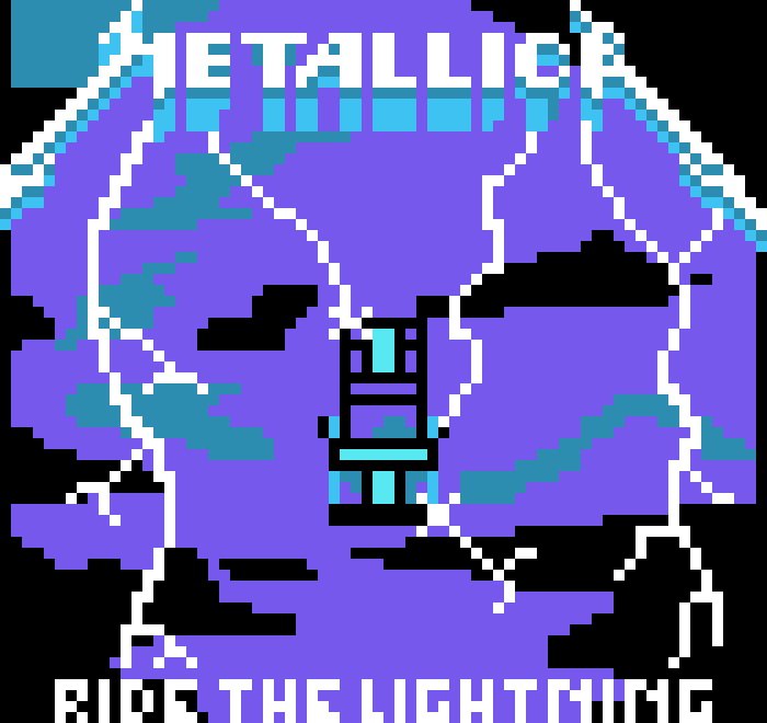 [a662d6] Ride The Lightning - Metallica Album Cover