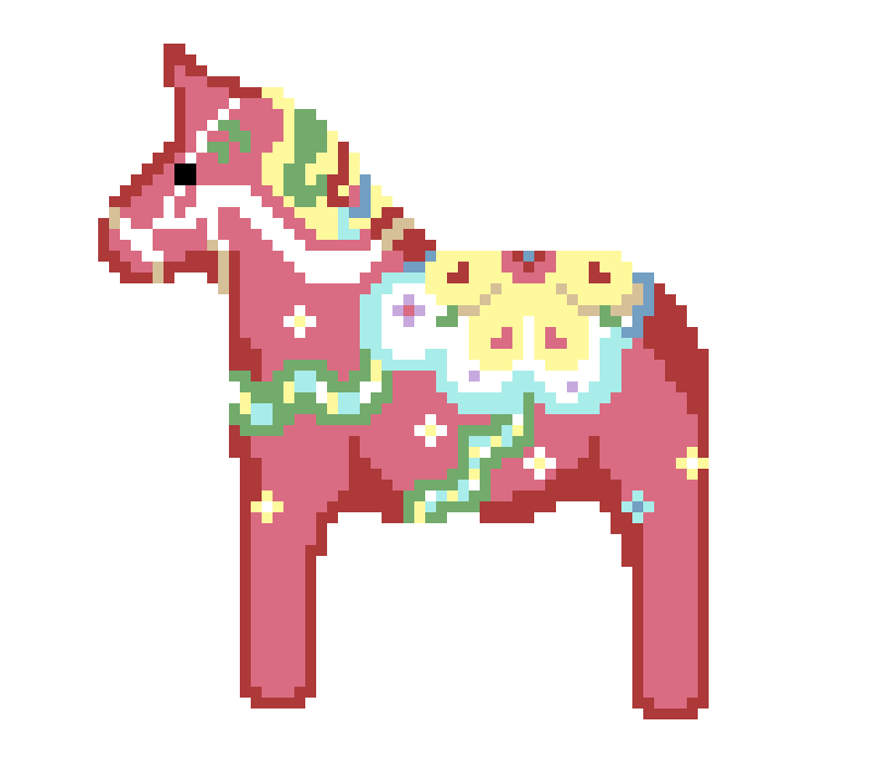 [fcf623] Dala Horse