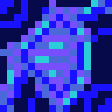 [aaee1b] Blue glazed terracota