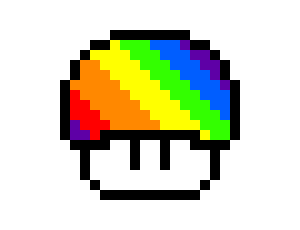 Rainbow mushroom