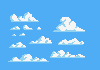 [8732fa] Clouds pixel art