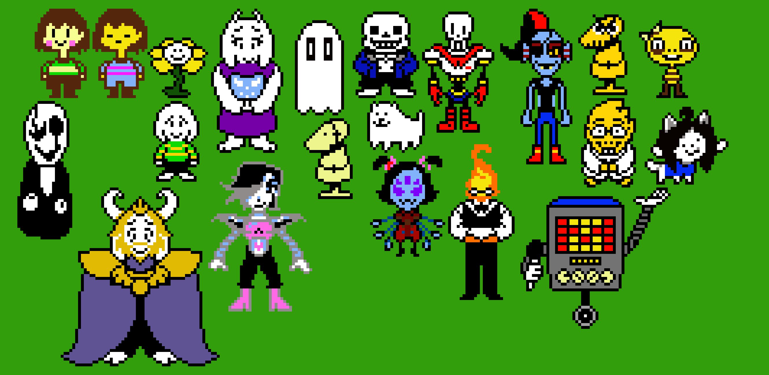 [c16900] Most of the UnderTale characters + Asgore