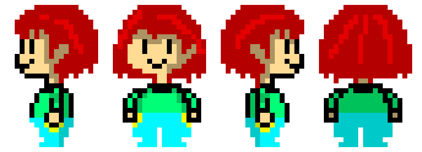 Tenji Sprite Sheet shaded
