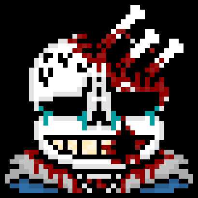 [57dac4] oh i was going to the ruins one day to take shelter but Toriel ripped off my legs, luckily though earlier on i knew things like this were gunna happen, so i killed Mettaton and took all his body parts- yeah i think you know now