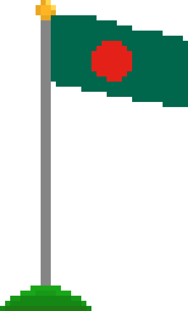 [1ca50b] Bangladesh Flag Waving