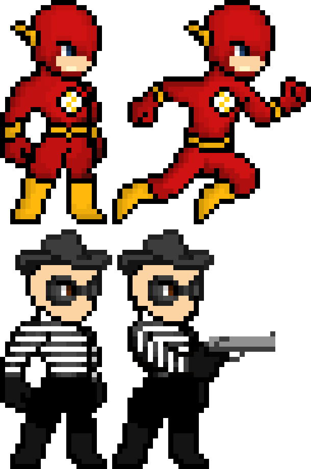 The Flash Pixel Art Collection