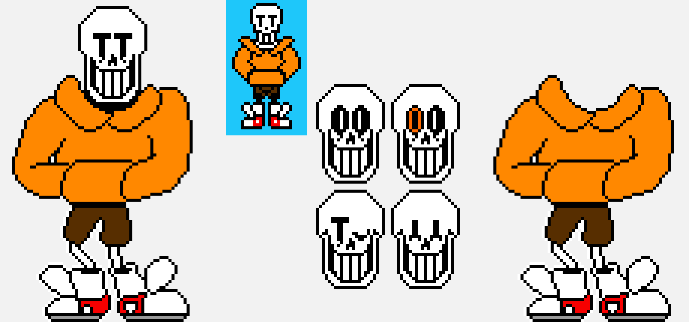 [06ffd6] underswap papyrus sprite v.2(isaac)more sprites [King Squid Edit]