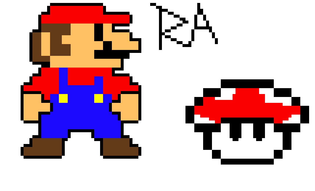 [9664c4] Mario pixel art