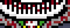 [e8cb42] the reason his teeth are like this is because he is looking down
