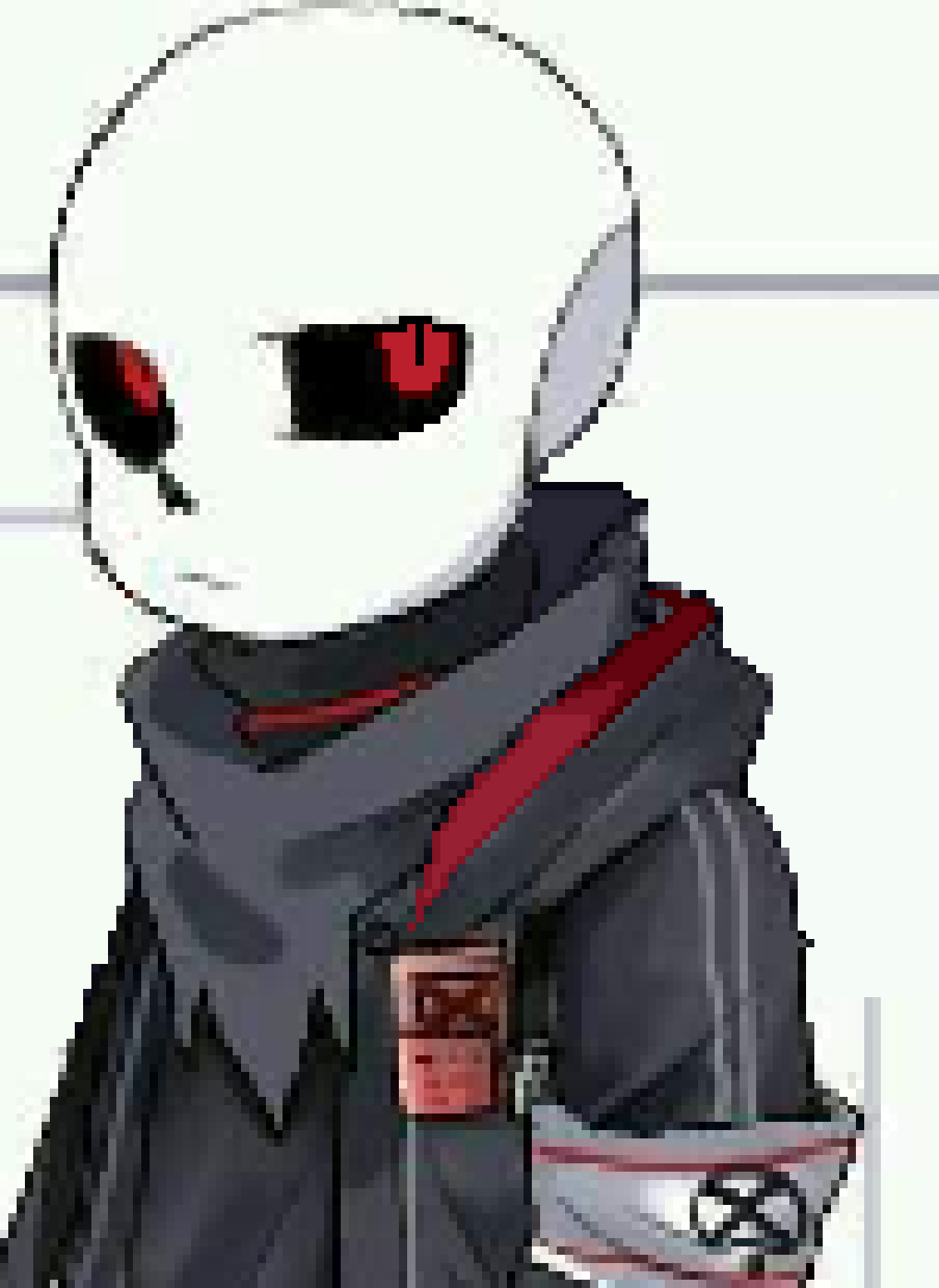 [0ae1f1] i say we take him for questioning *grabs the sans by the shoulder and forces him to turn around, then pushes him* get moving