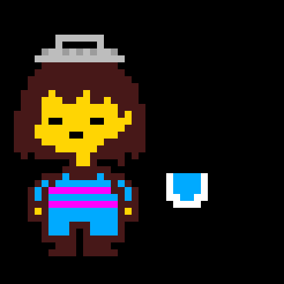 [acbc50] *chara turn back into frisk and surrender with keeping the souls and red kumu becomes water cup*