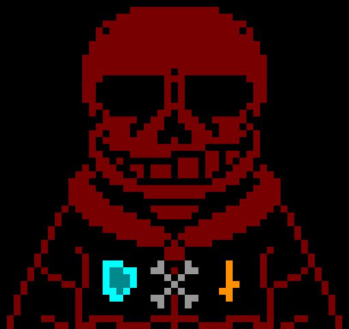 [275823] No *He pull out the cross ... the exact same one on his chest and smash it at flowey*