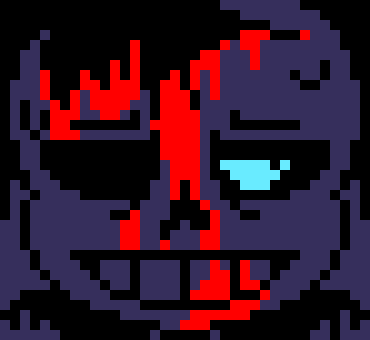 [7ce906] *(Demented seems like he's thinking about something.) -HorrorTale Sans