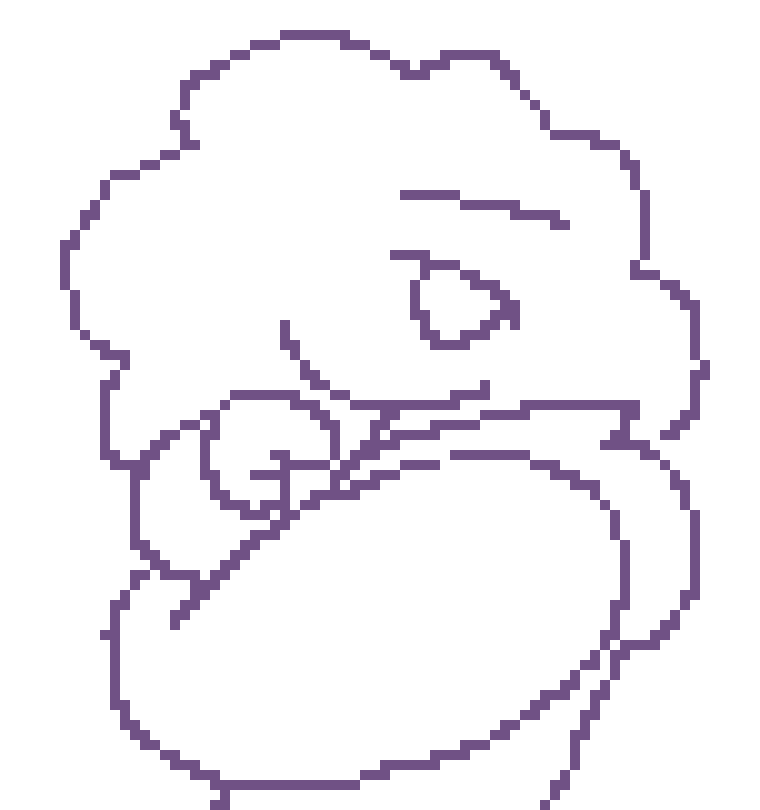 [847a9d] i kinda wanna do a turtleneck but like. idk. seems too formal and sincere for my taste